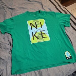 Nike Green Graphic T-Shirt Basketball Loose Fit XXL